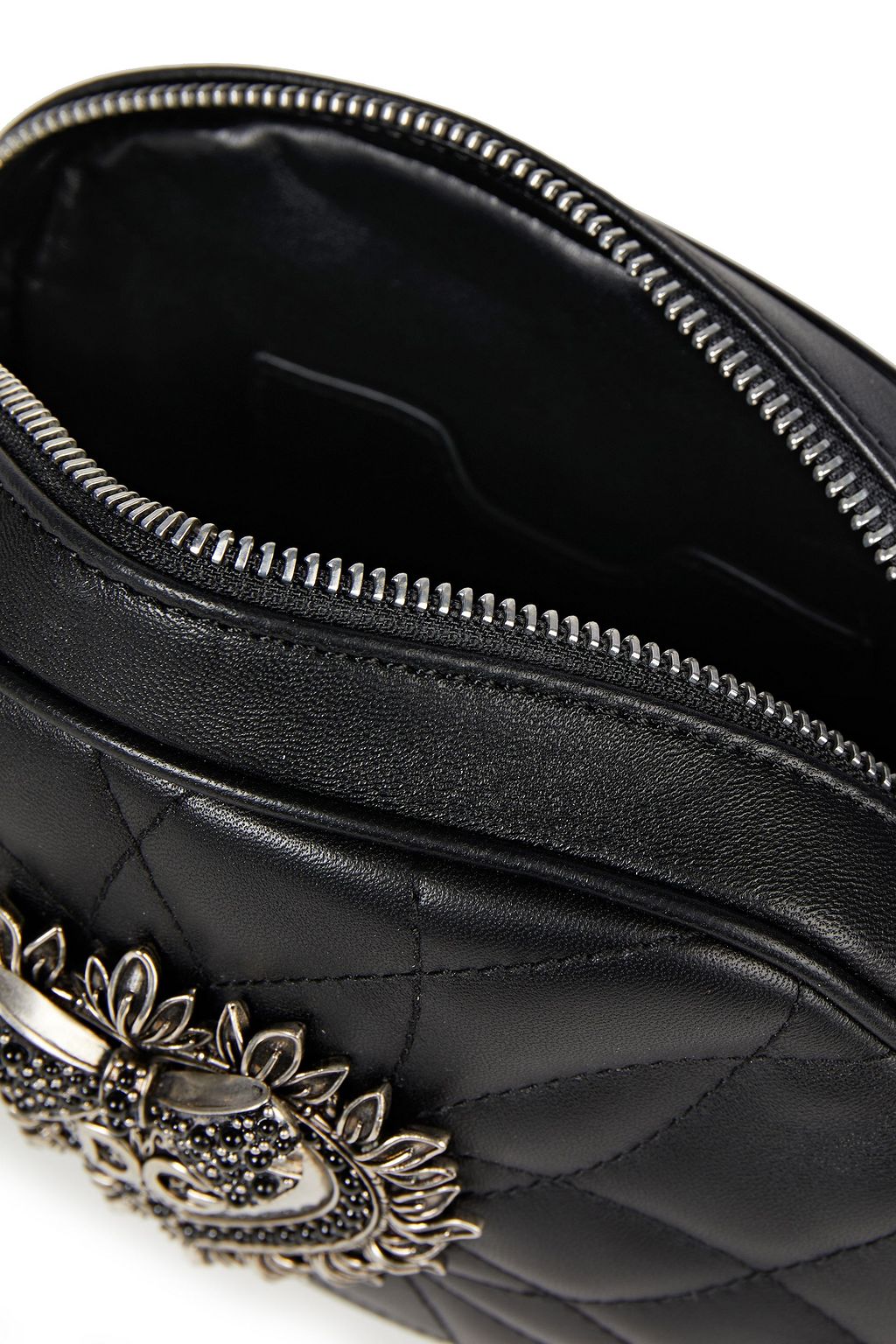 DOLCE&GABBANA Devotion embellished quilted leather shoulder bag