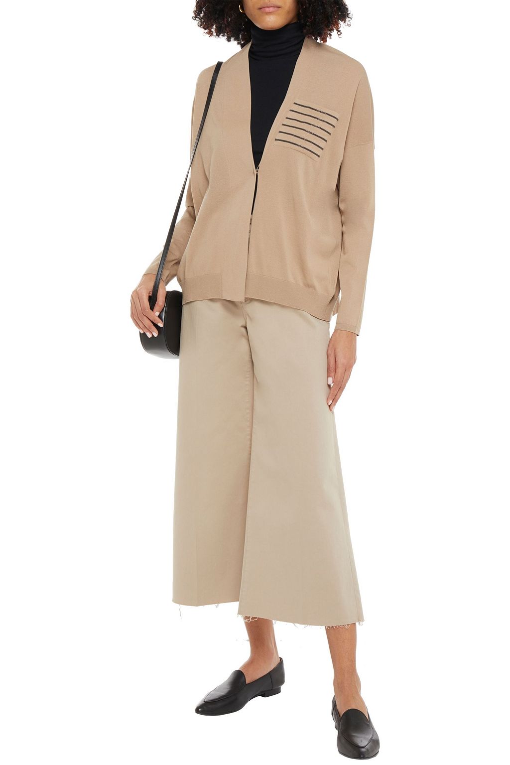 BRUNELLO CUCINELLI Cardigan aus Baumwolle mit Zierperlen