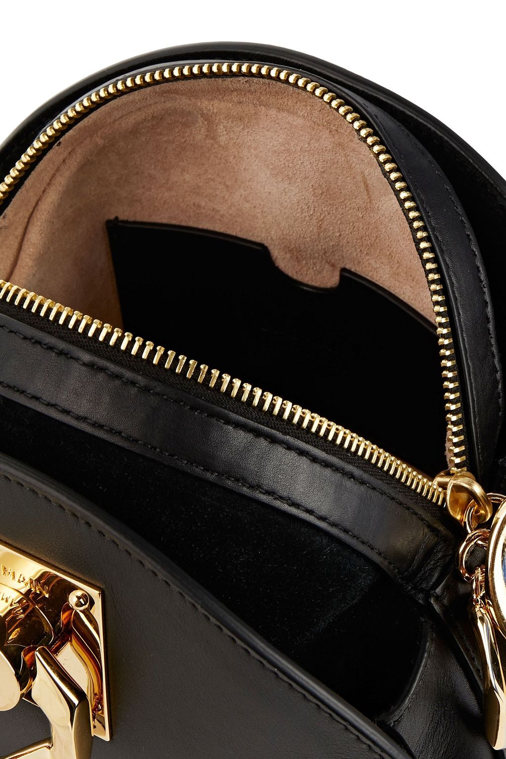 BALMAIN Embellished leather shoulder bag