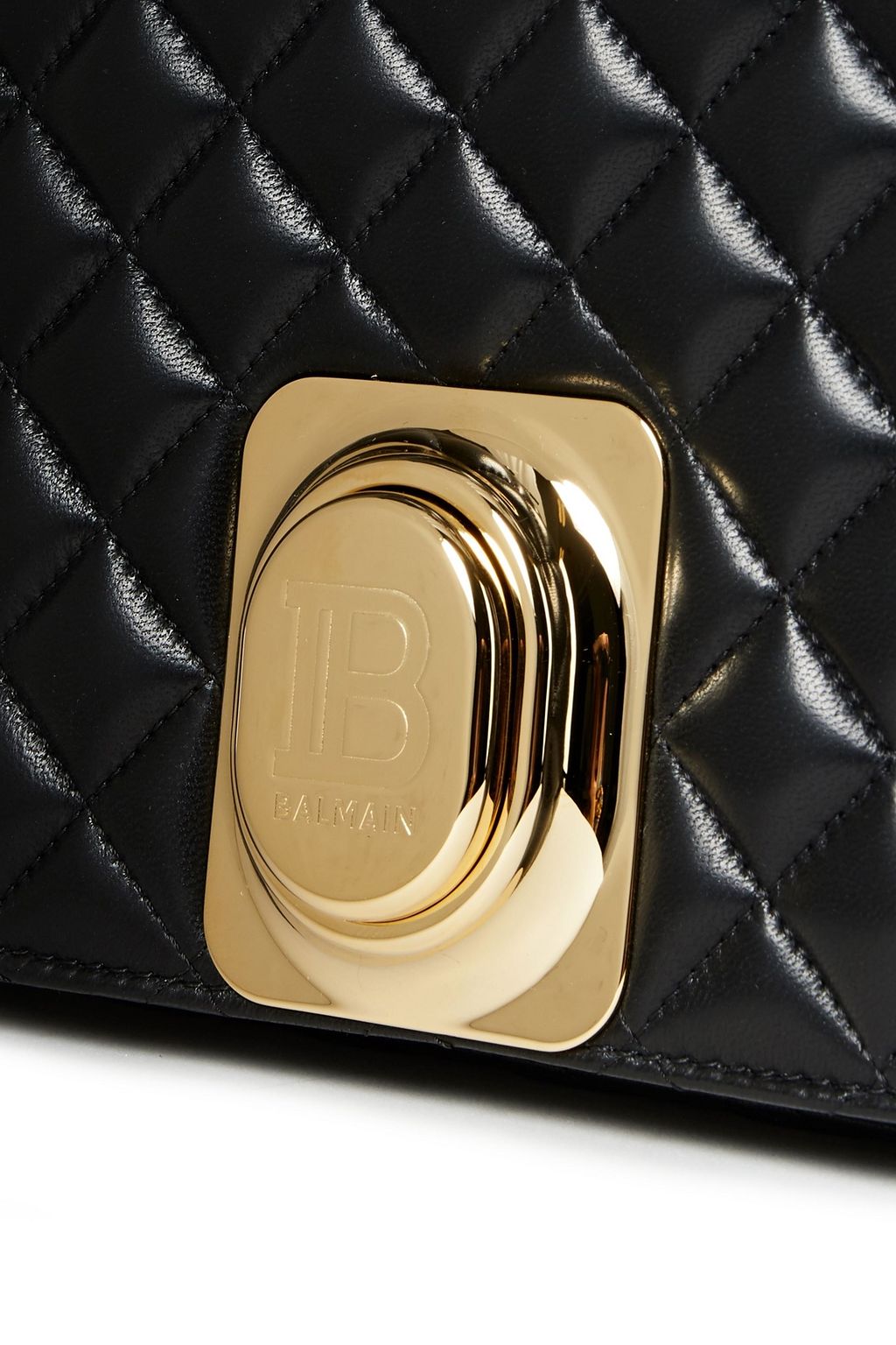 BALMAIN Quilted leather shoulder bag