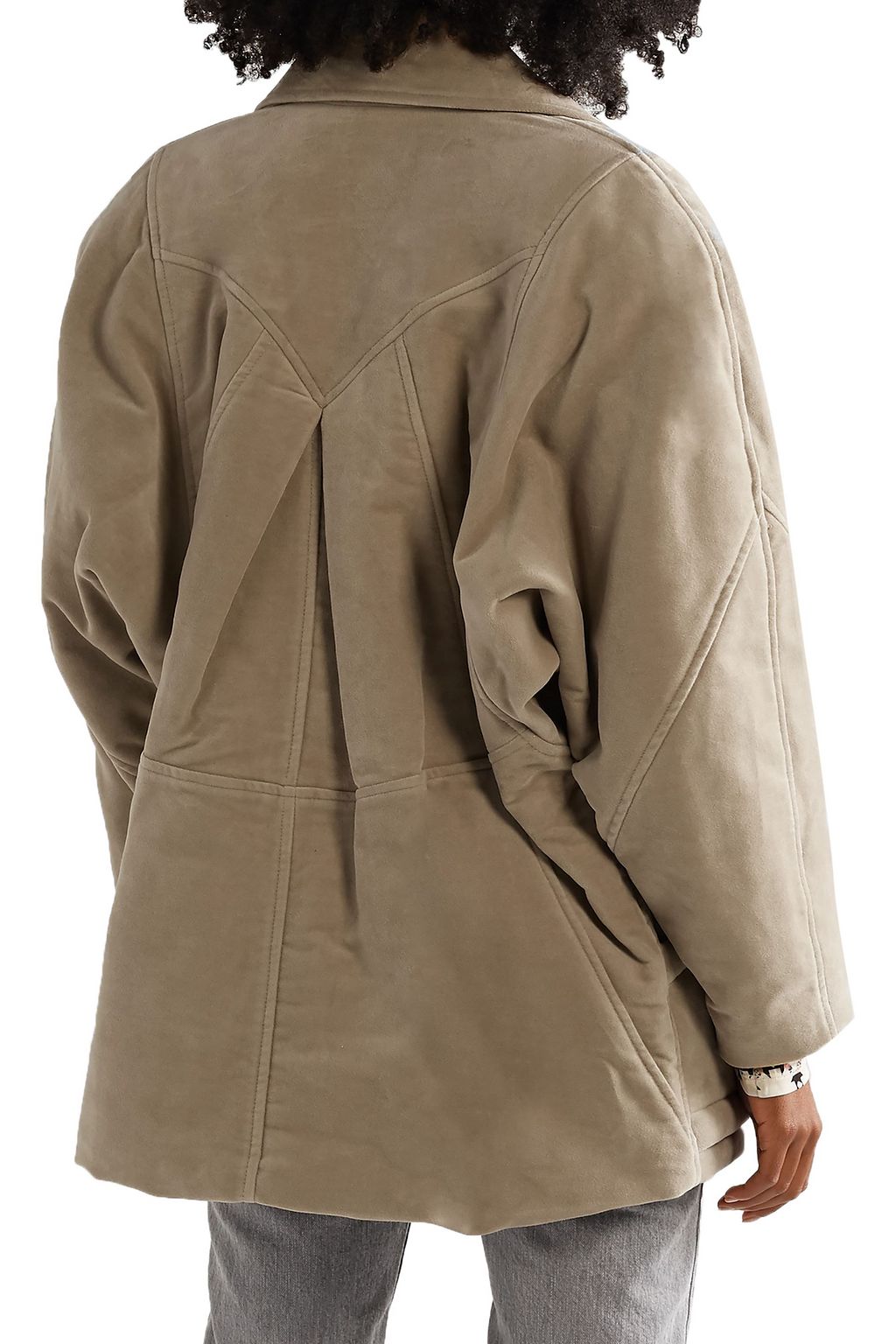 ISABEL MARANT Doreal 오버사이즈 브러시드 코튼 트윌 재킷