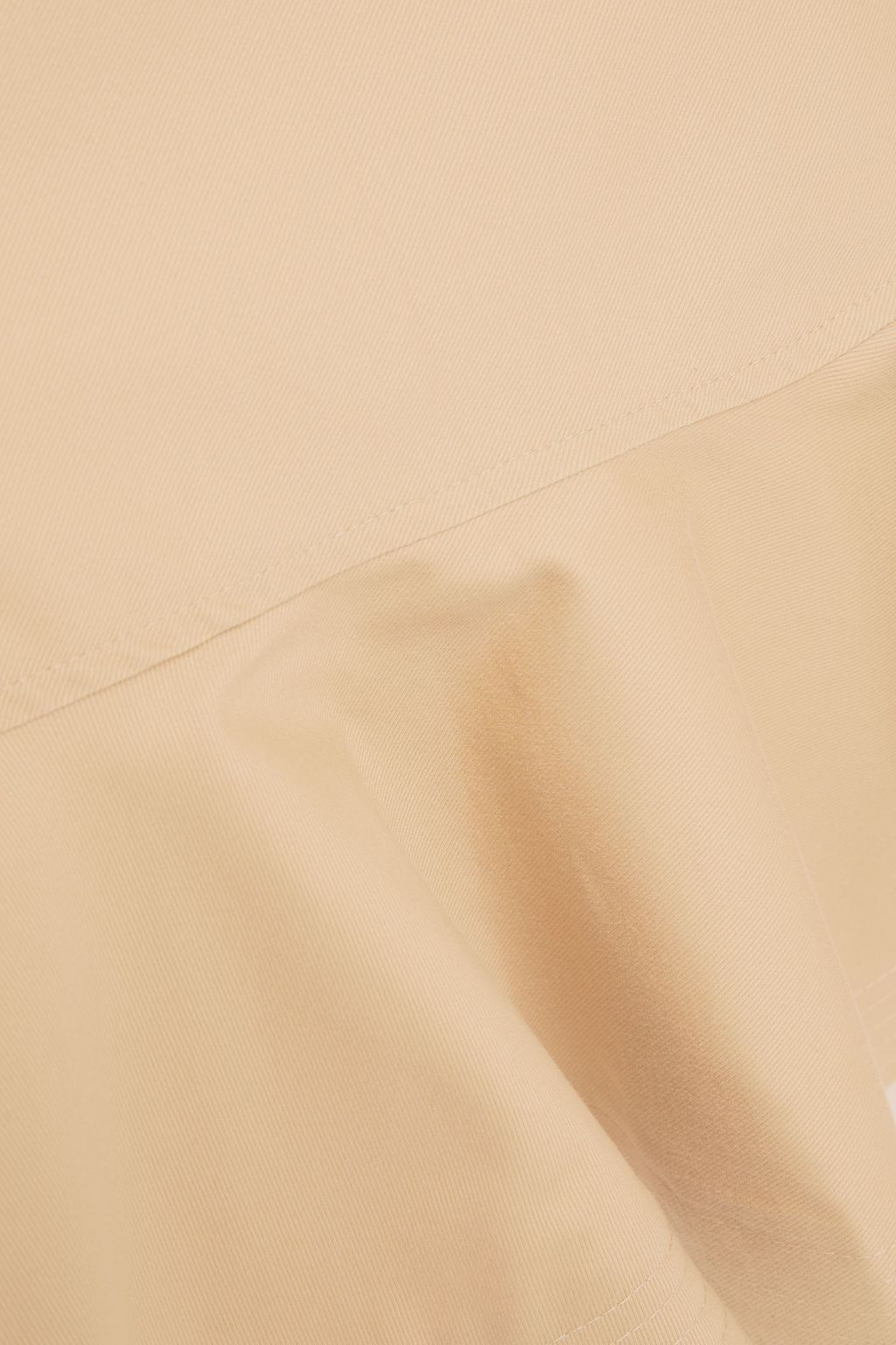 SANDRO Orla fluted cotton-twill mini skirt