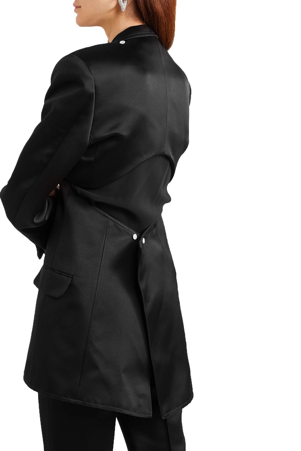PETER DO Convertible cutout silk-satin blazer