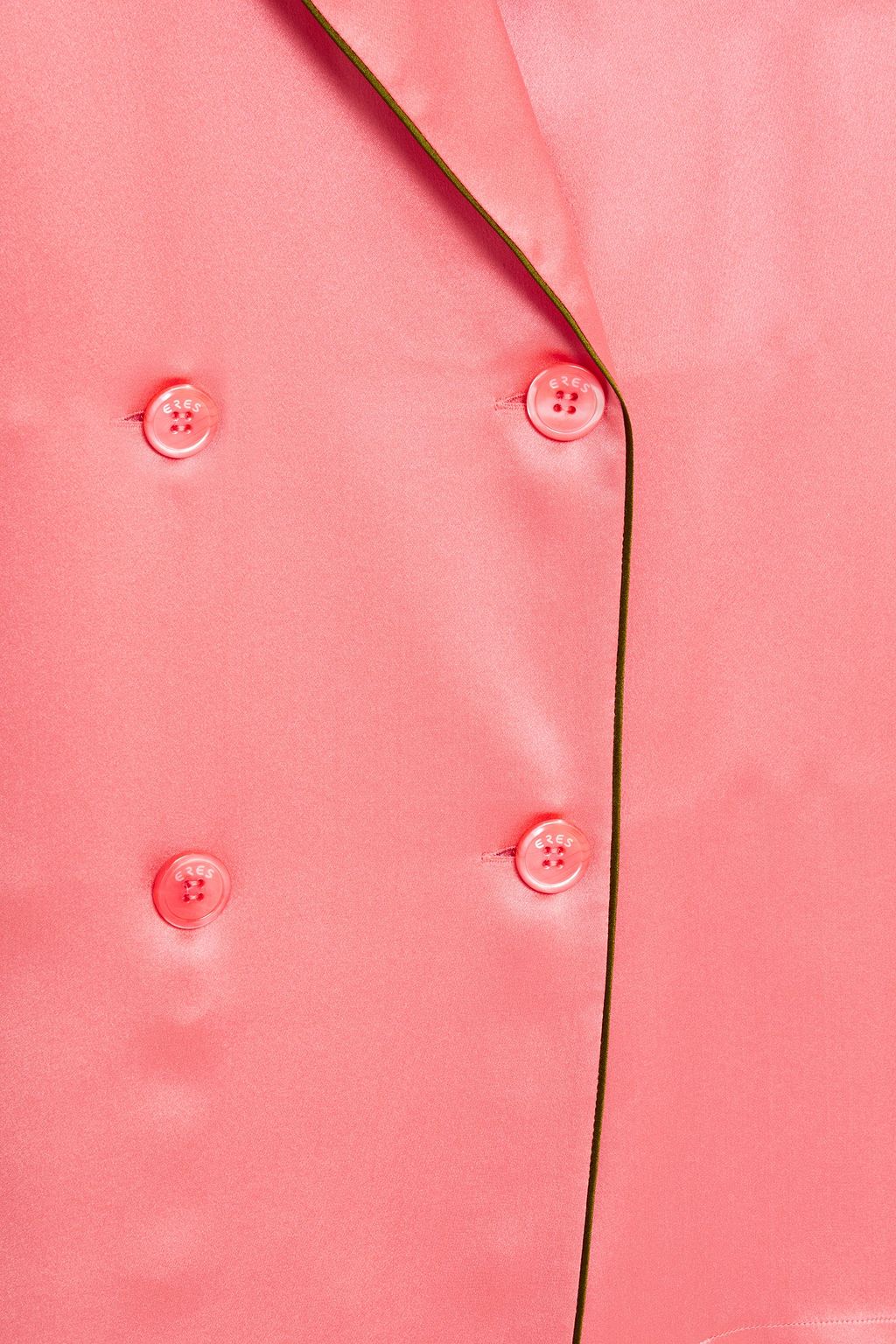 ERES Double-breasted silk-satin pajama top