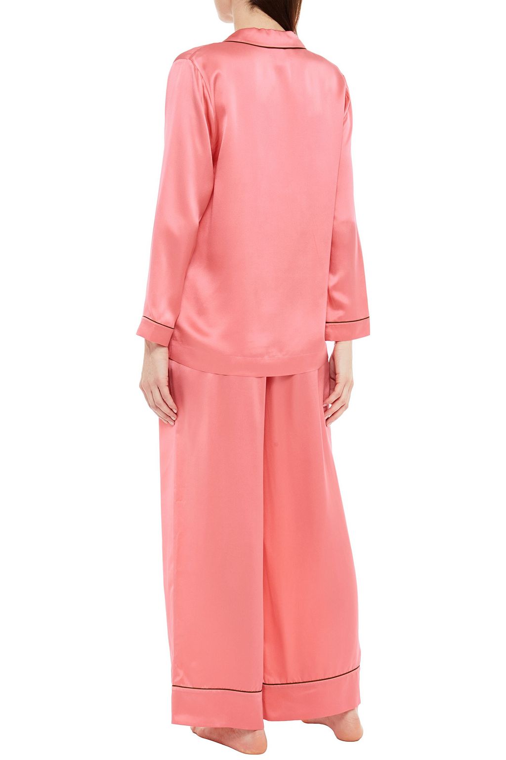 ERES Double-breasted silk-satin pajama top