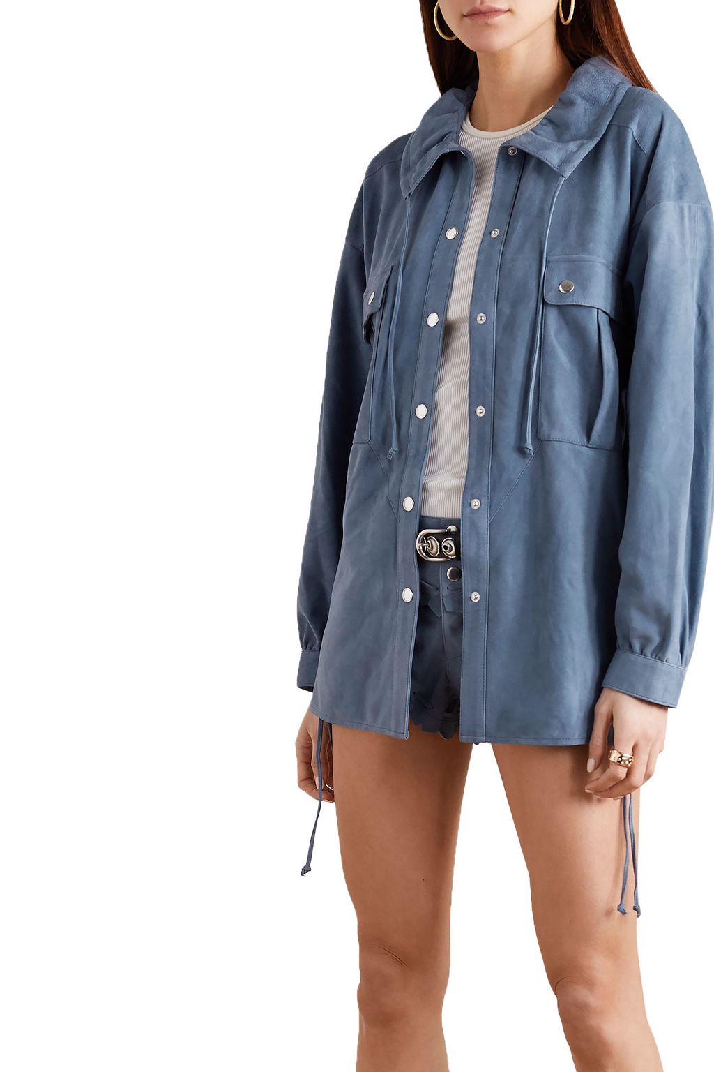 ISABEL MARANT Alambari suede shirt