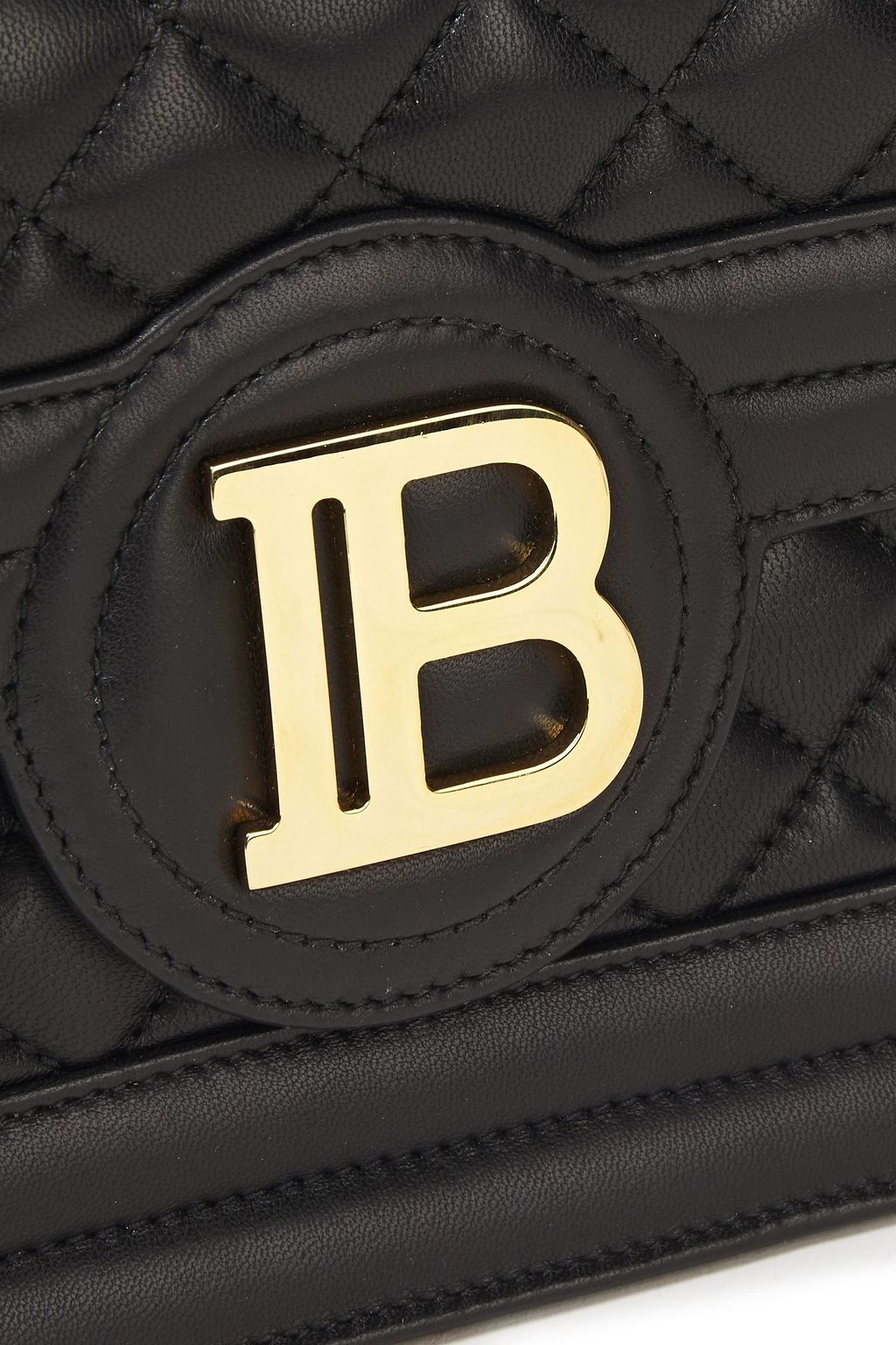 BALMAIN B Bag quilted leather shoulder bag