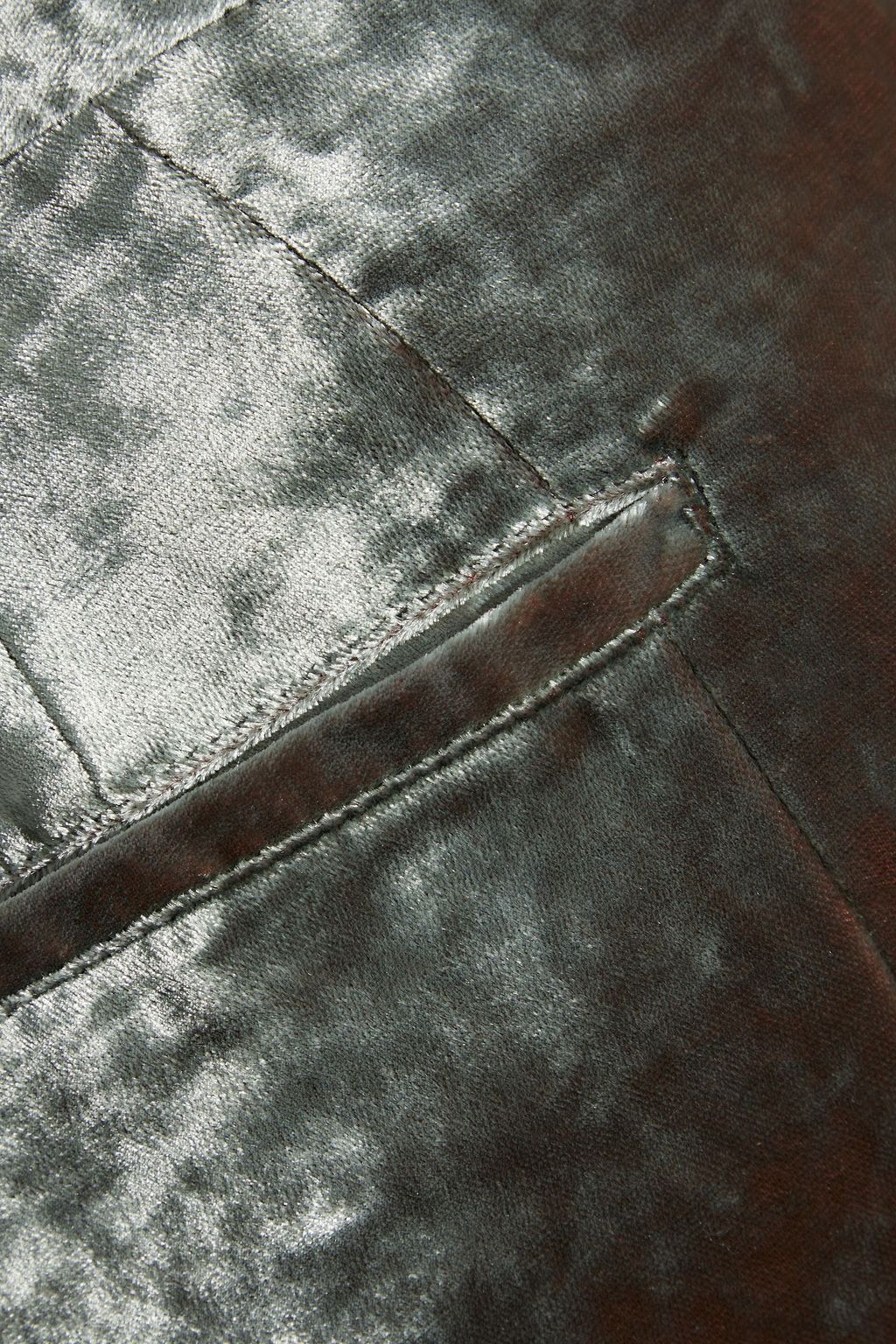 ANN DEMEULEMEESTER Crushed-velvet wide-leg pants