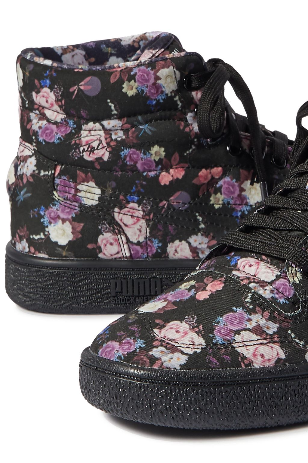 PUMA X TABITHA SIMMONS + PUMA Ralph Sampson floral-print canvas high-top sneakers