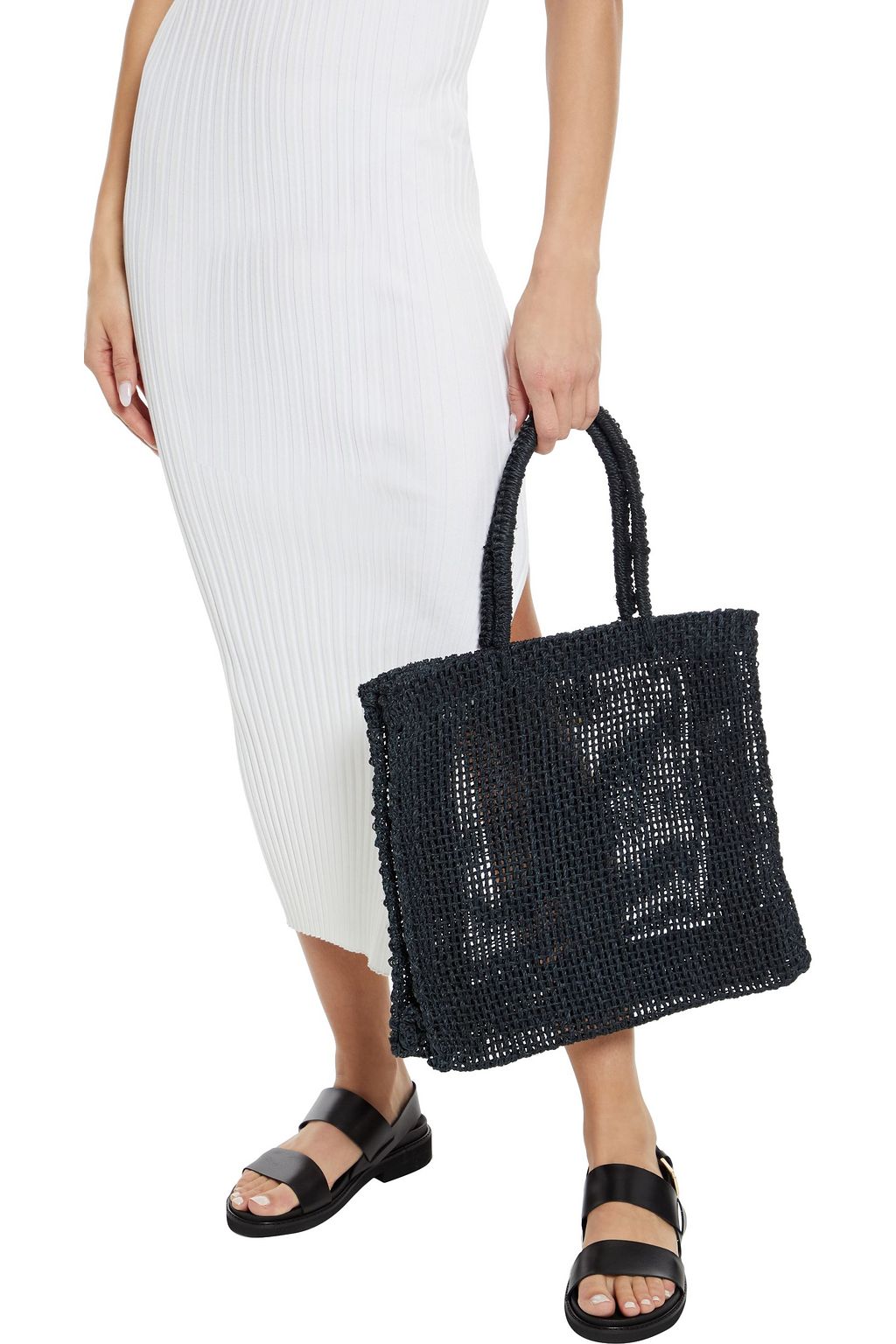 KAYU Brodi woven straw tote
