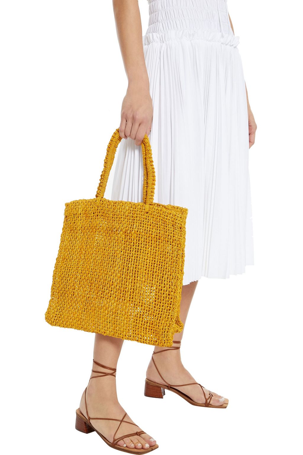 KAYU Brodi woven straw tote