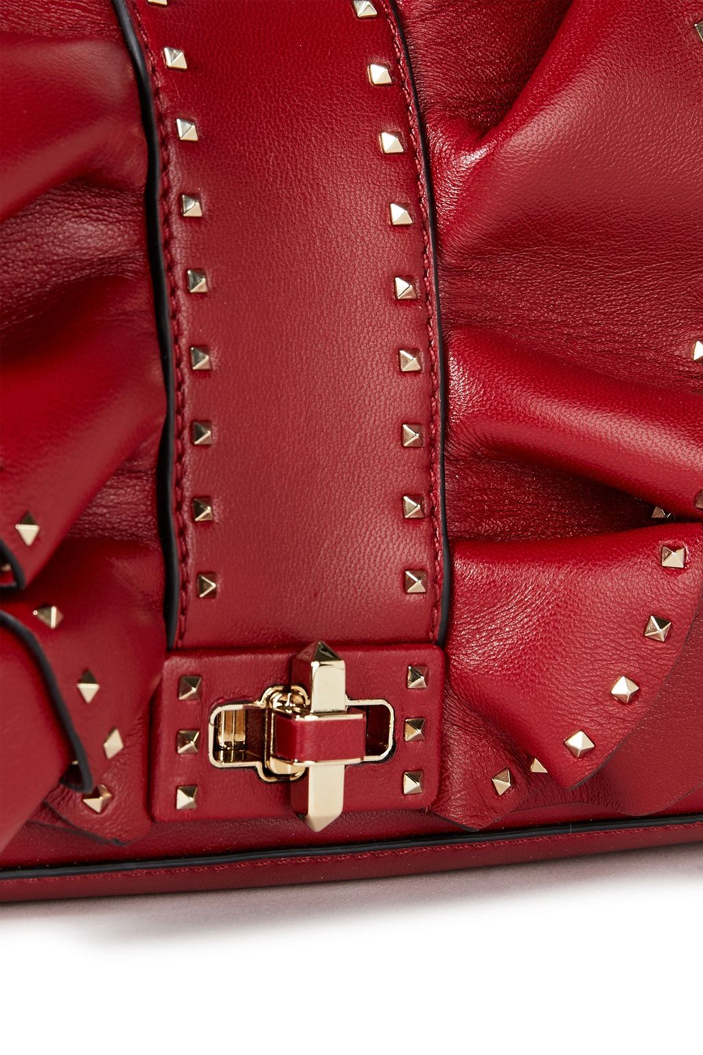 VALENTINO GARAVANI Rock Ruffles studded leather shoulder bag