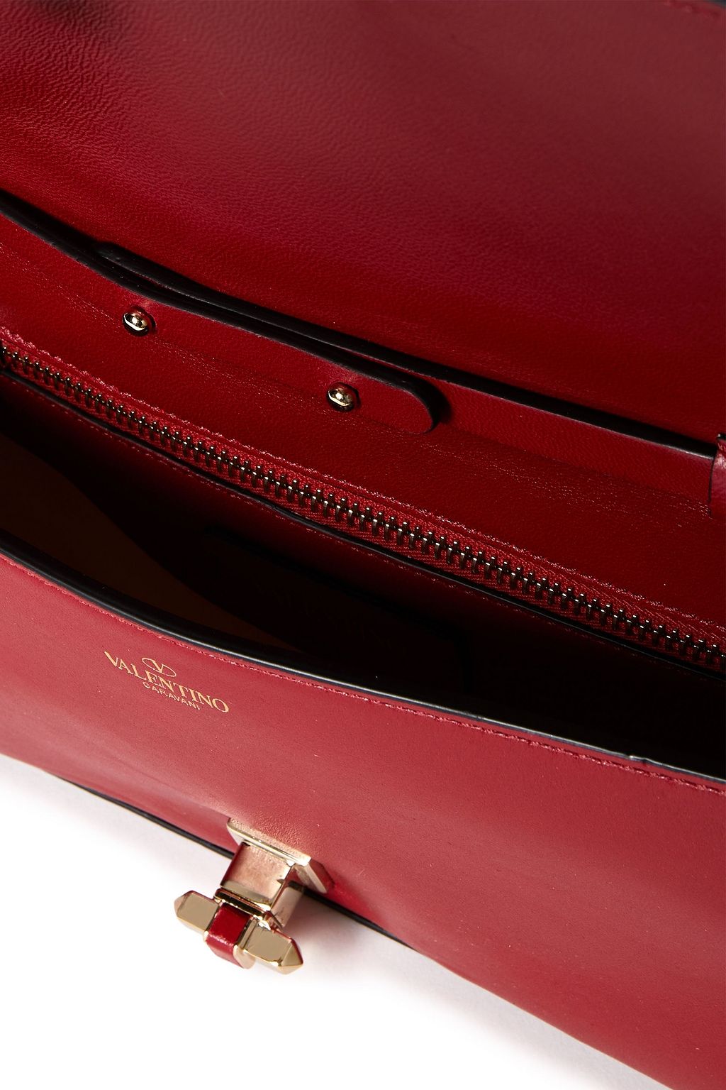 VALENTINO GARAVANI Rock Ruffles studded leather shoulder bag