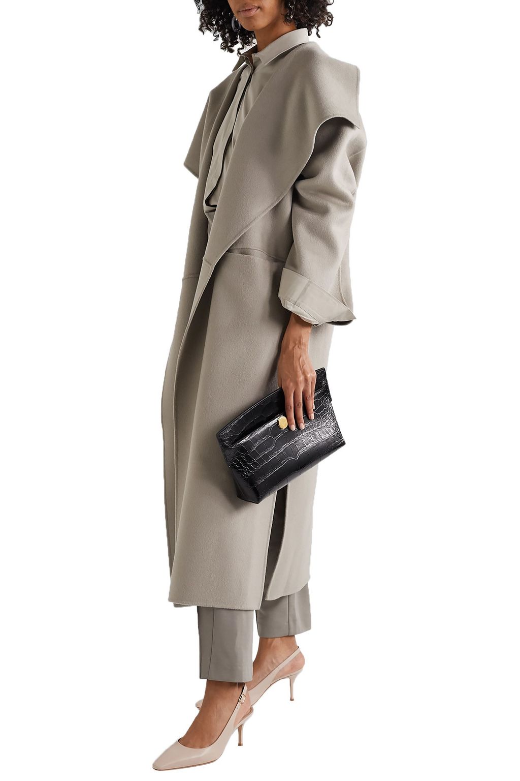 GIANVITO ROSSI 70 leather slingback pumps