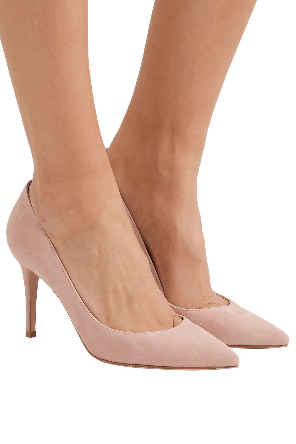 Gianvito Rossi Gianvito 85 Suede Pumps In Pink