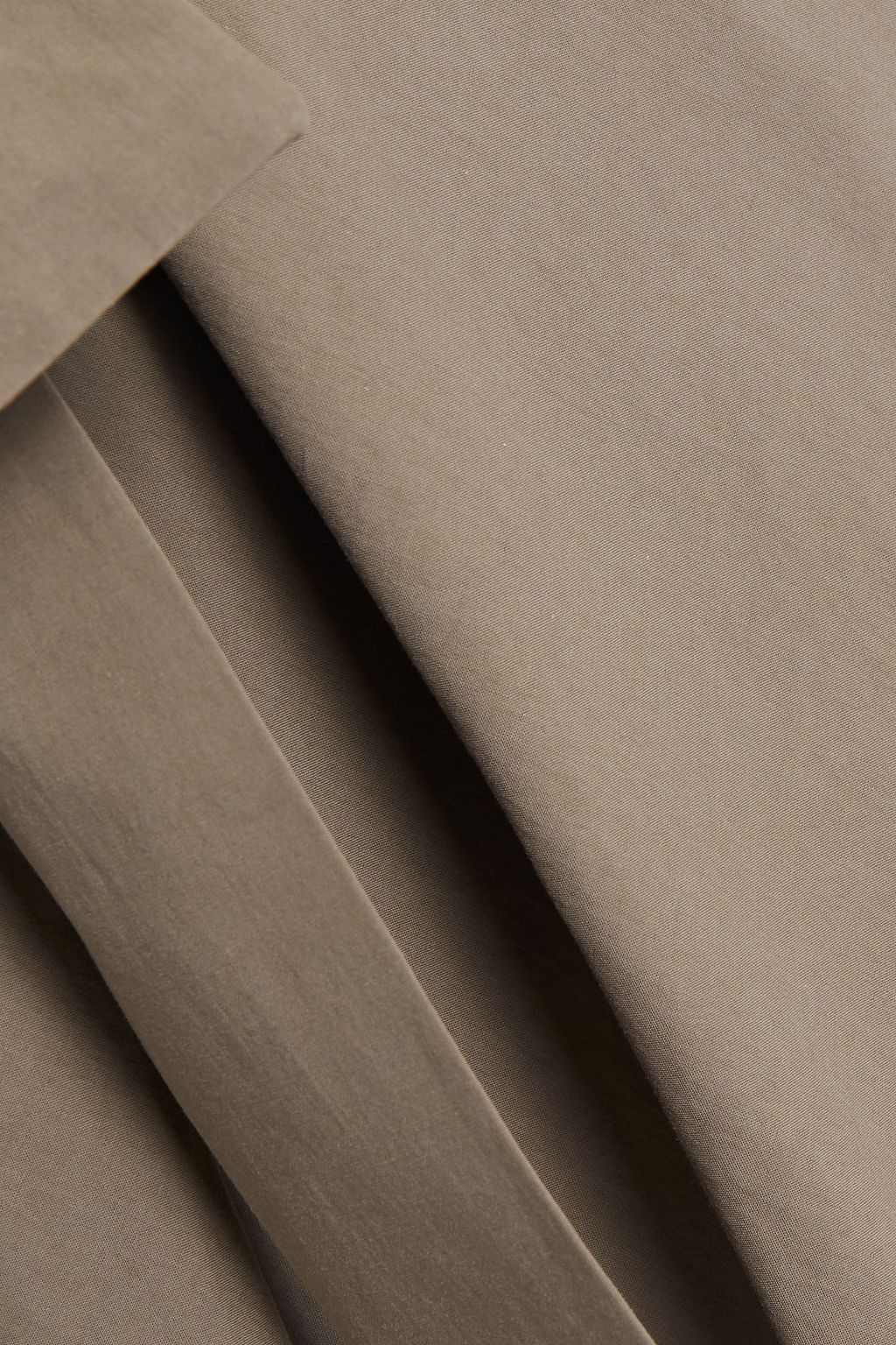 BRUNELLO CUCINELLI Verziertes Midikleid aus Baumwollpopeline mit Gürtel
