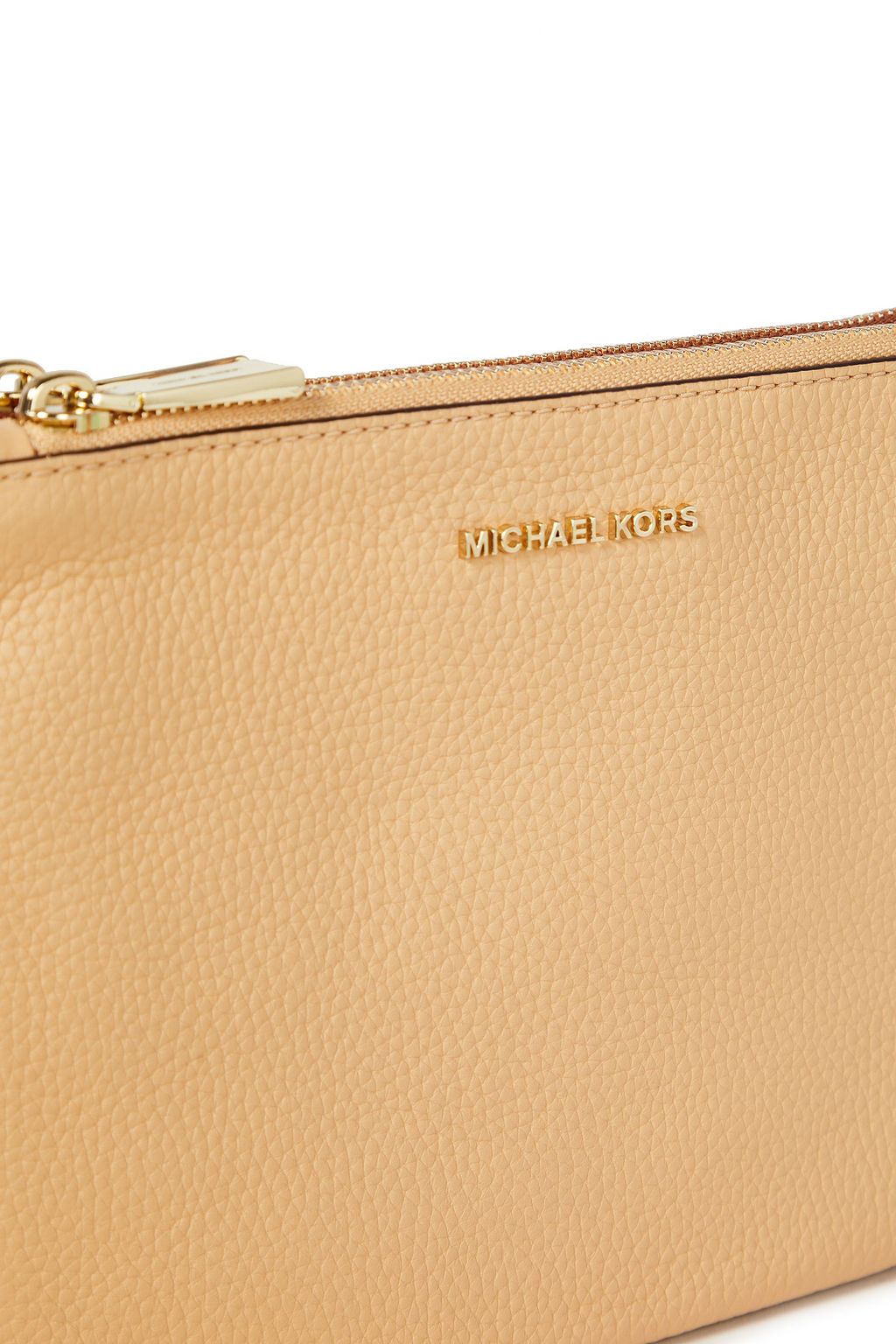 MICHAEL MICHAEL KORS Two-tone pebbled-leather pouch