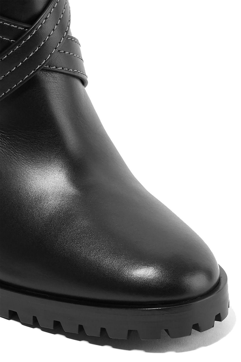 GIANVITO ROSSI 90 buckled leather ankle boots