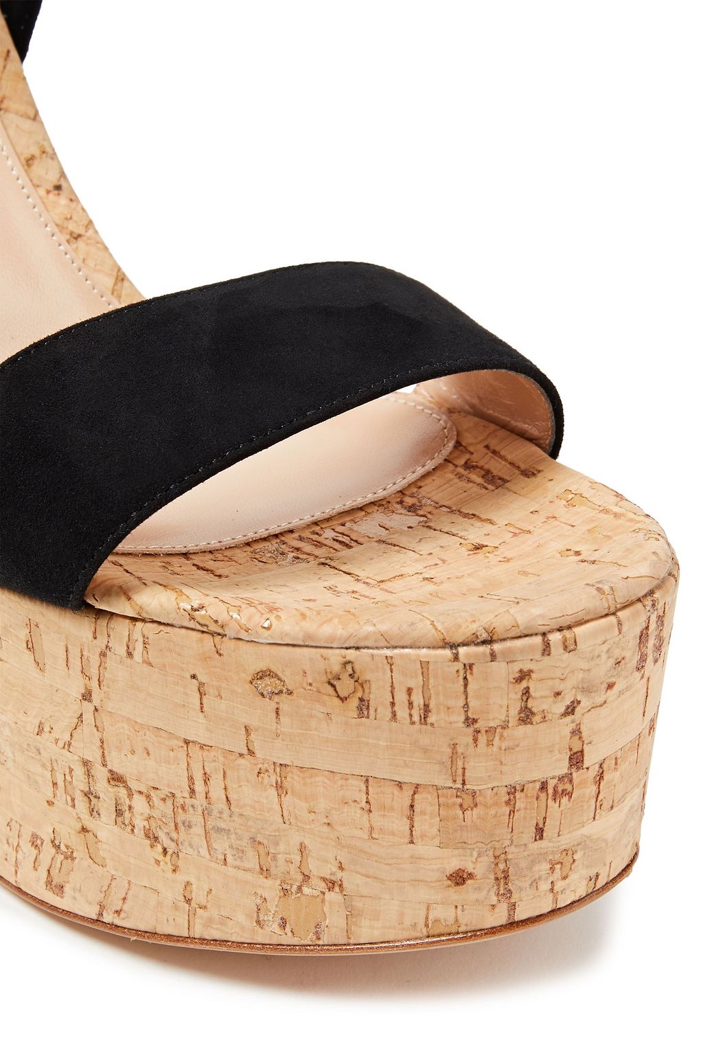 GIANVITO ROSSI Ambra lace-up suede platform sandals