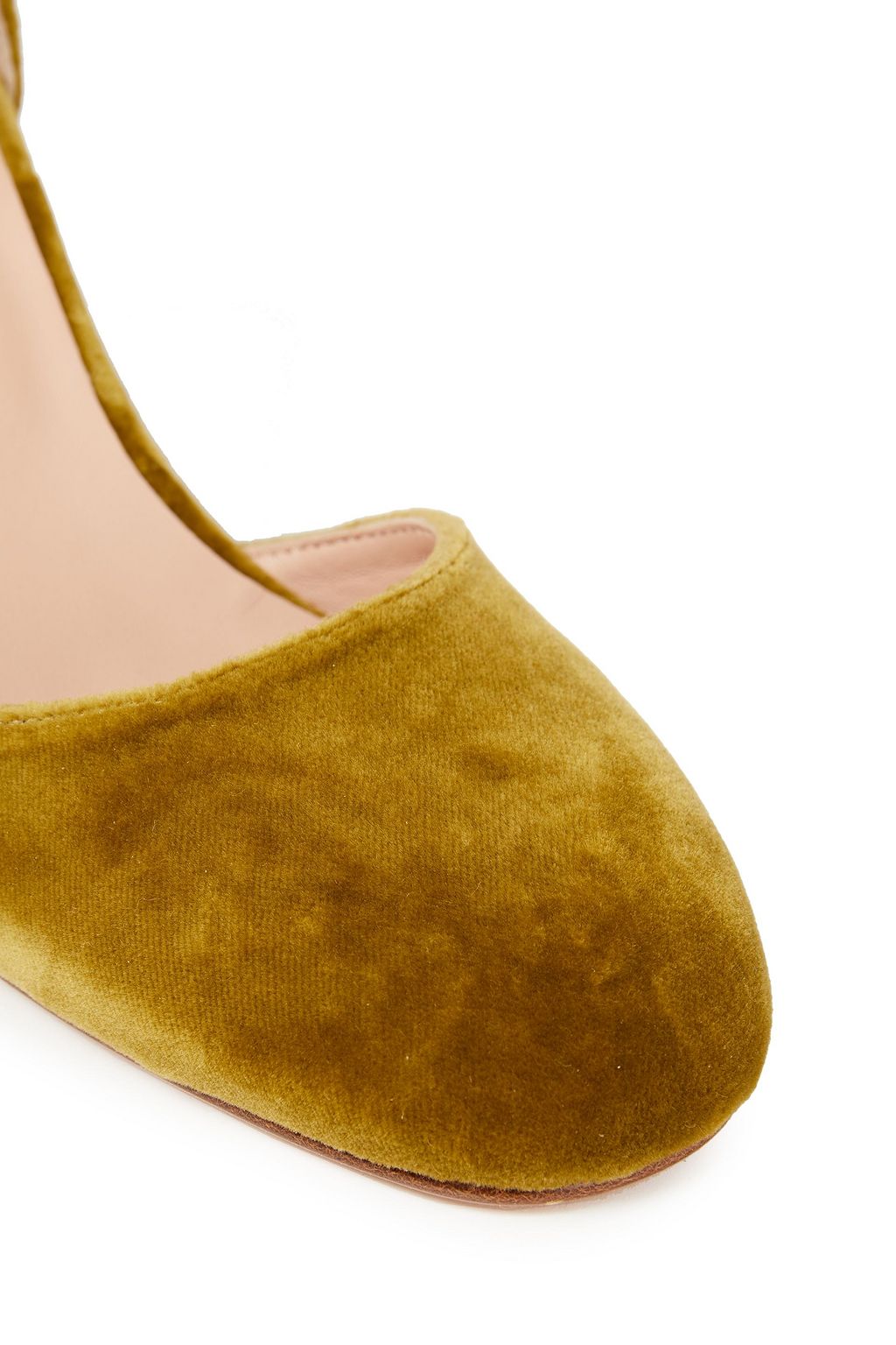 RED(V) Velvet pumps