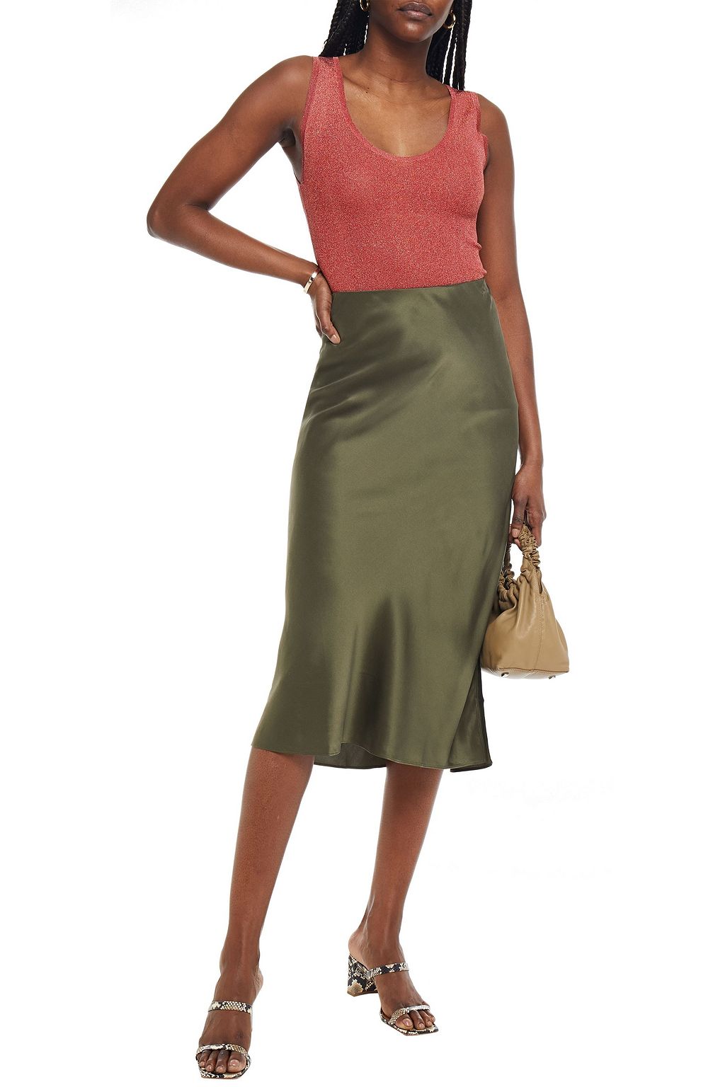 BRUNELLO CUCINELLI Metallic jersey tank
