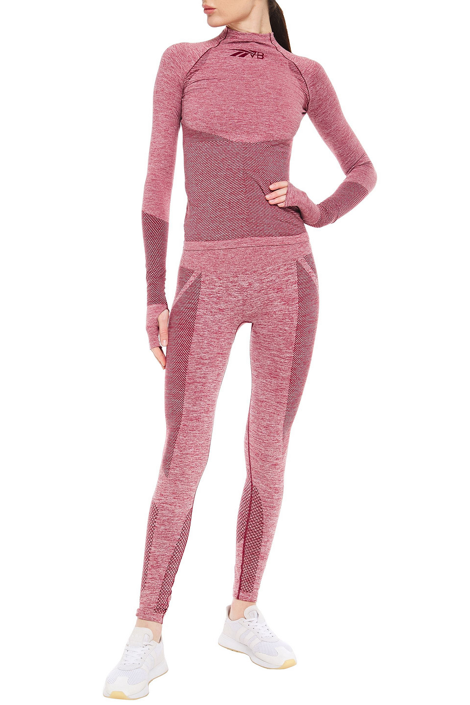 Victoria Beckham Reebok X Mélange Stretch Top In Pink