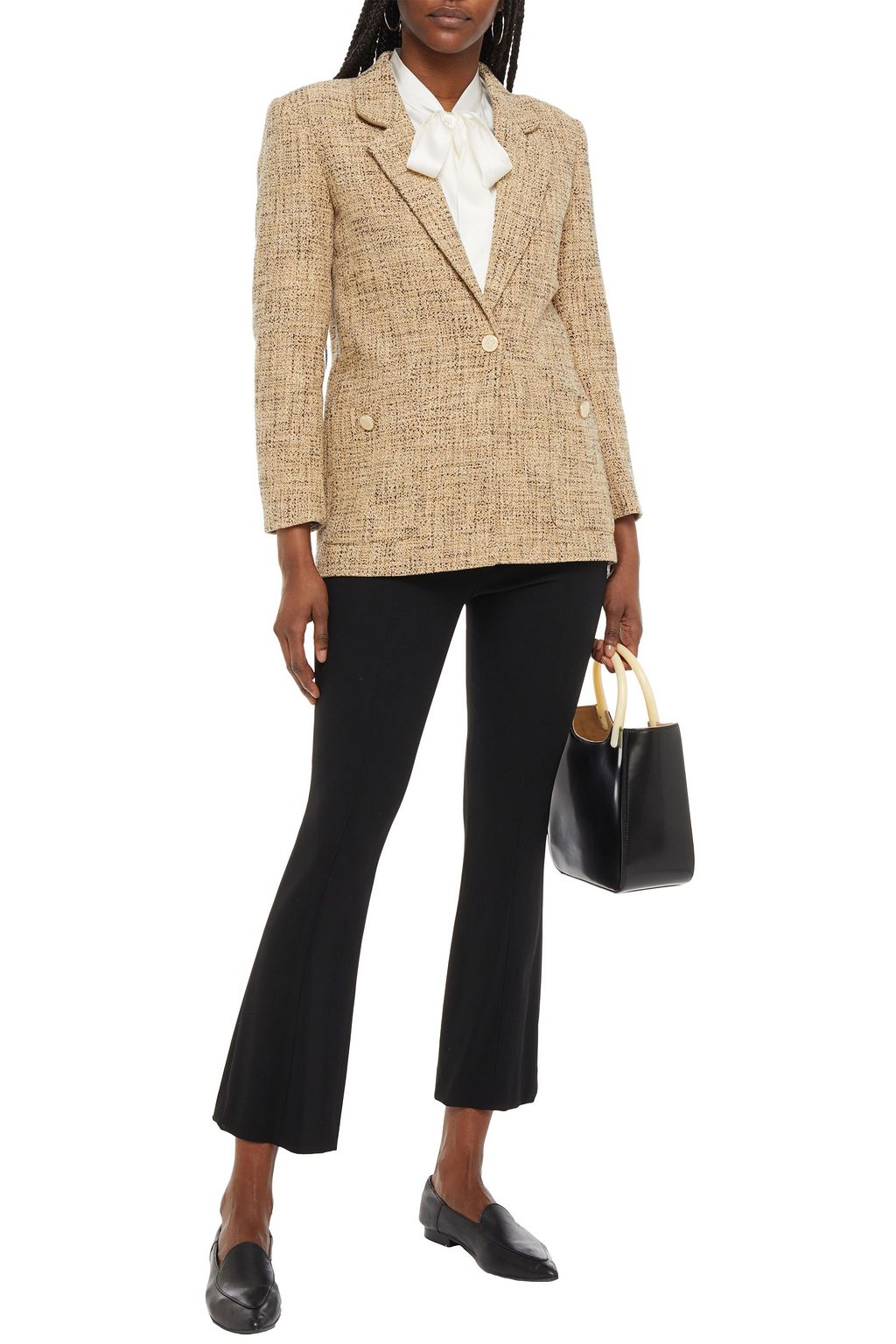 SANDRO Sone cotton-blend tweed blazer
