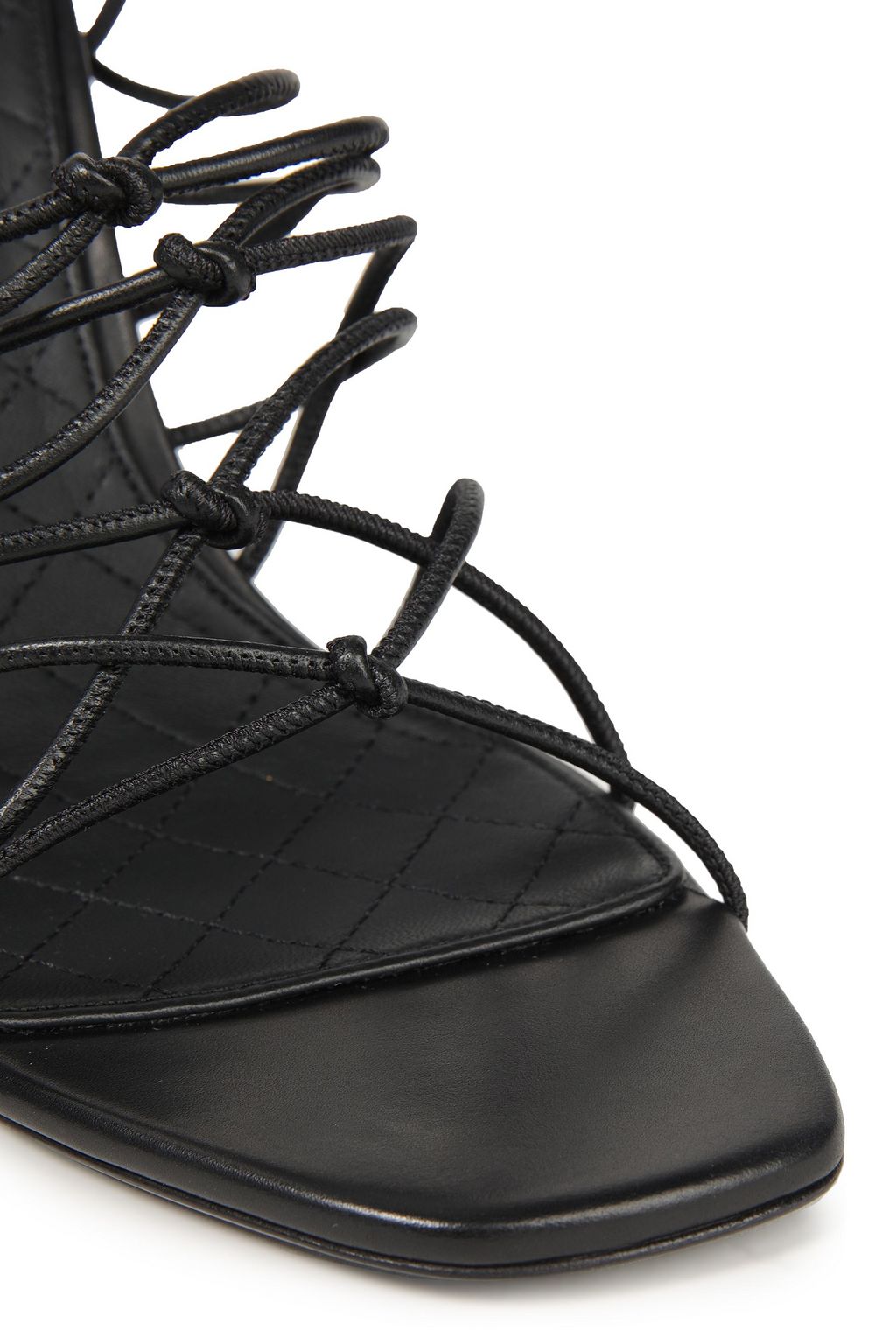 BALMAIN Mikki lace-up knotted leather sandals