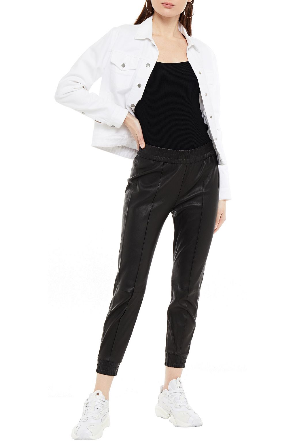 SPRWMN Stretch-leather track pants