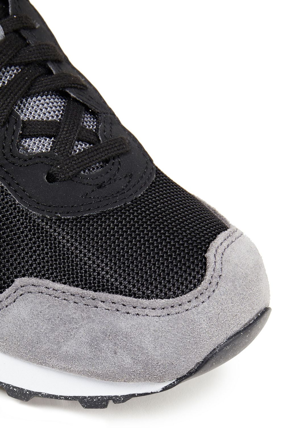 NEW BALANCE Leather-trimmed color-block suede and mesh sneakers