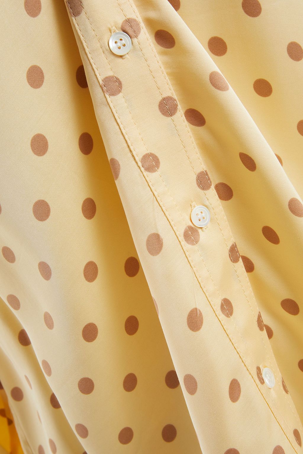 SANDRO Peany polka-dot satin shirt