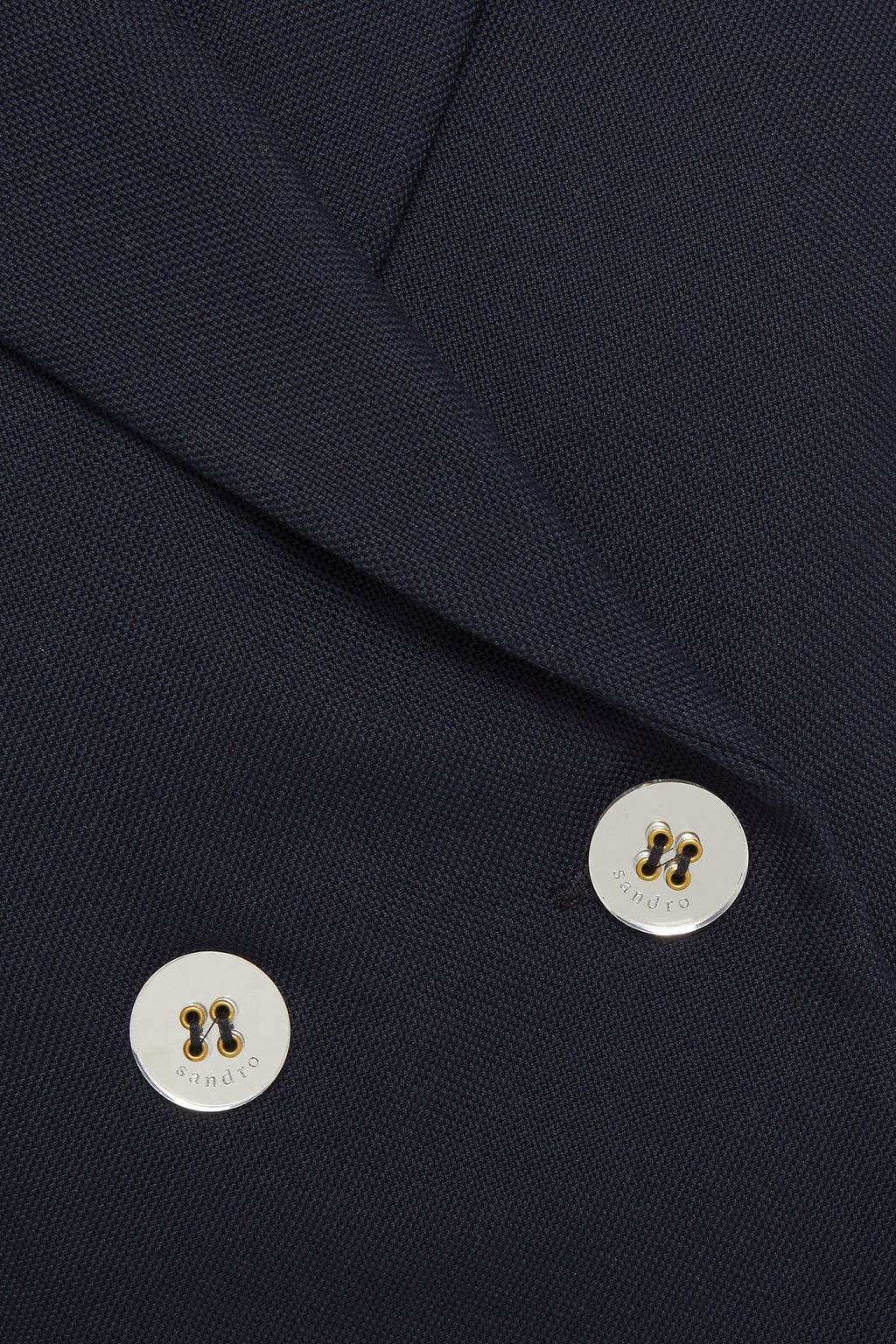 SANDRO Double-breasted woven blazer