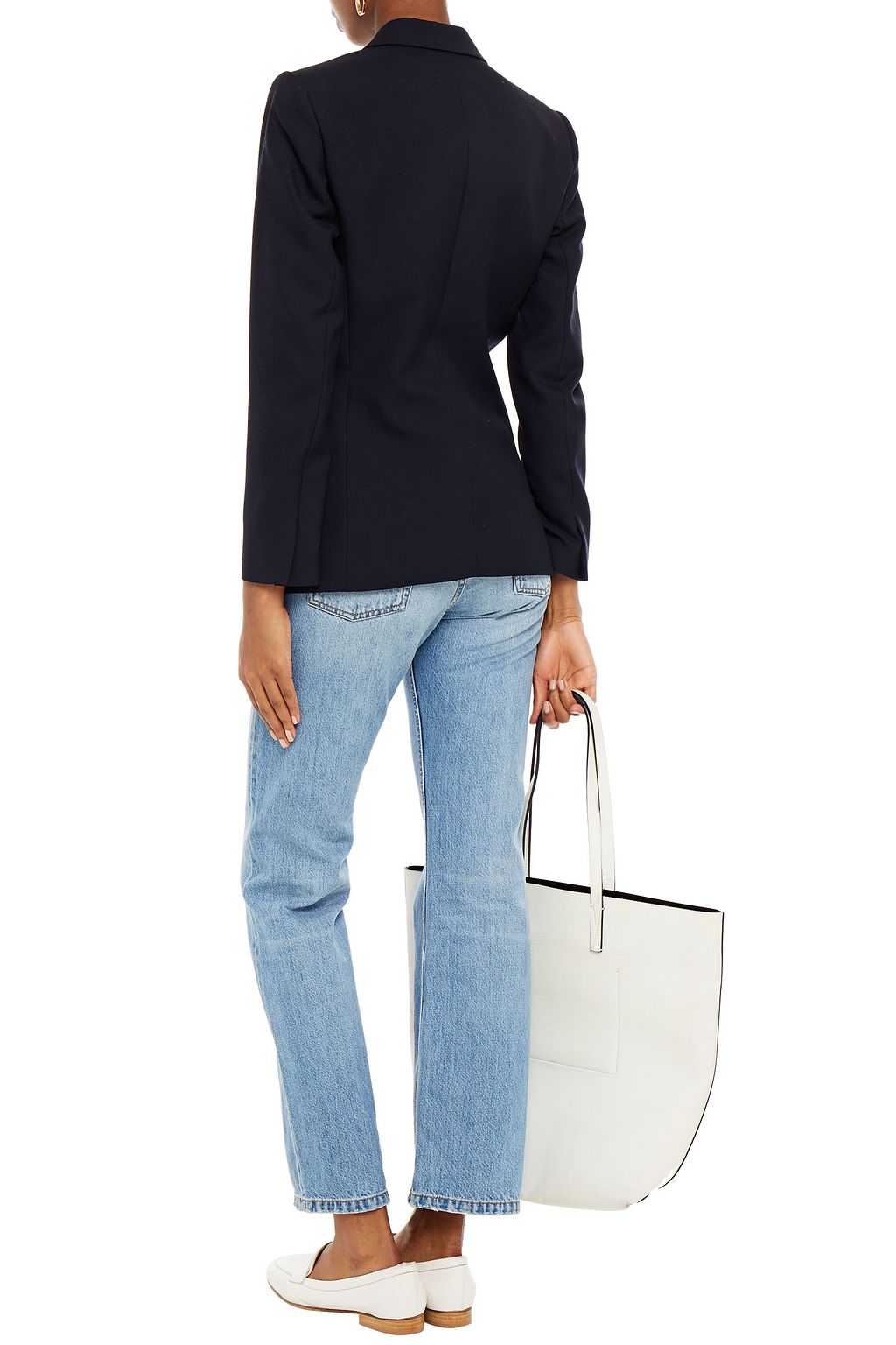 SANDRO Double-breasted woven blazer