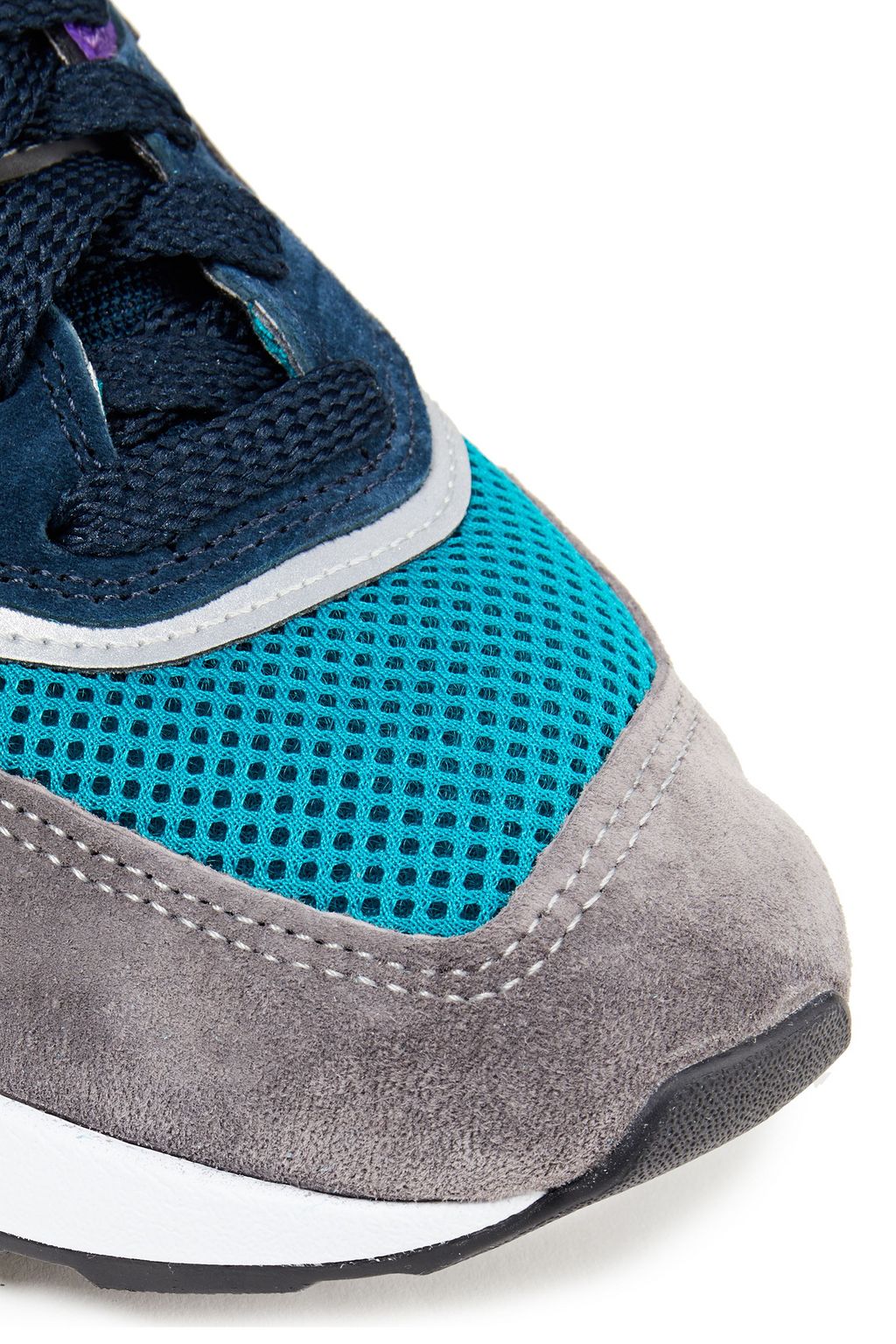 NEW BALANCE Sneakers aus Mesh und Veloursleder in Colour-Block-Optik mit Lederbesatz