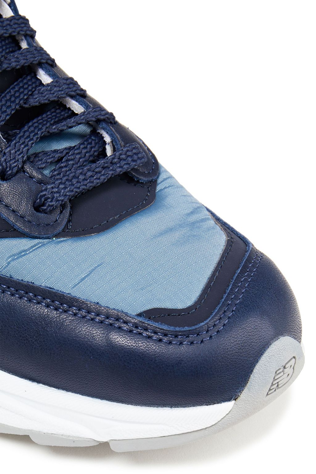 NEW BALANCE Color-block leather and shell sneakers