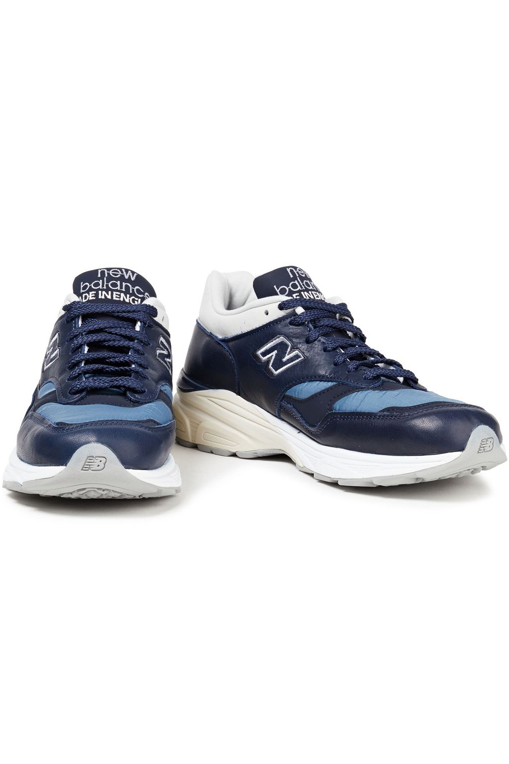 NEW BALANCE Color-block leather and shell sneakers