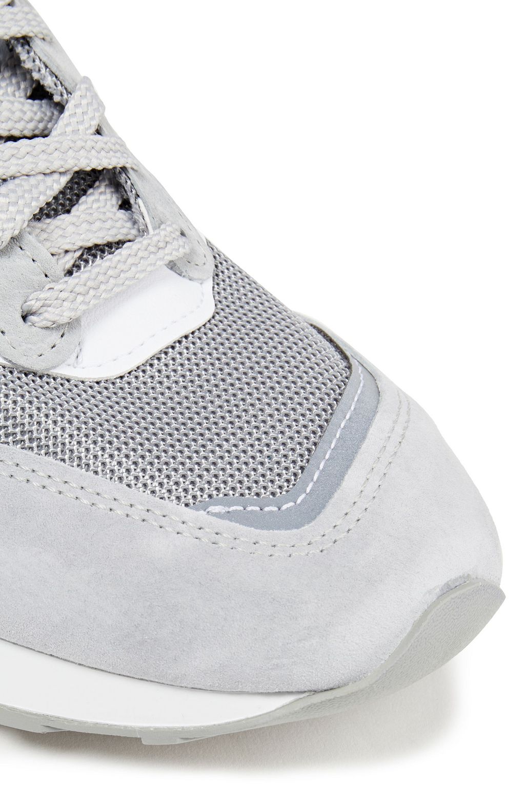 NEW BALANCE Color-block suede and mesh sneakers