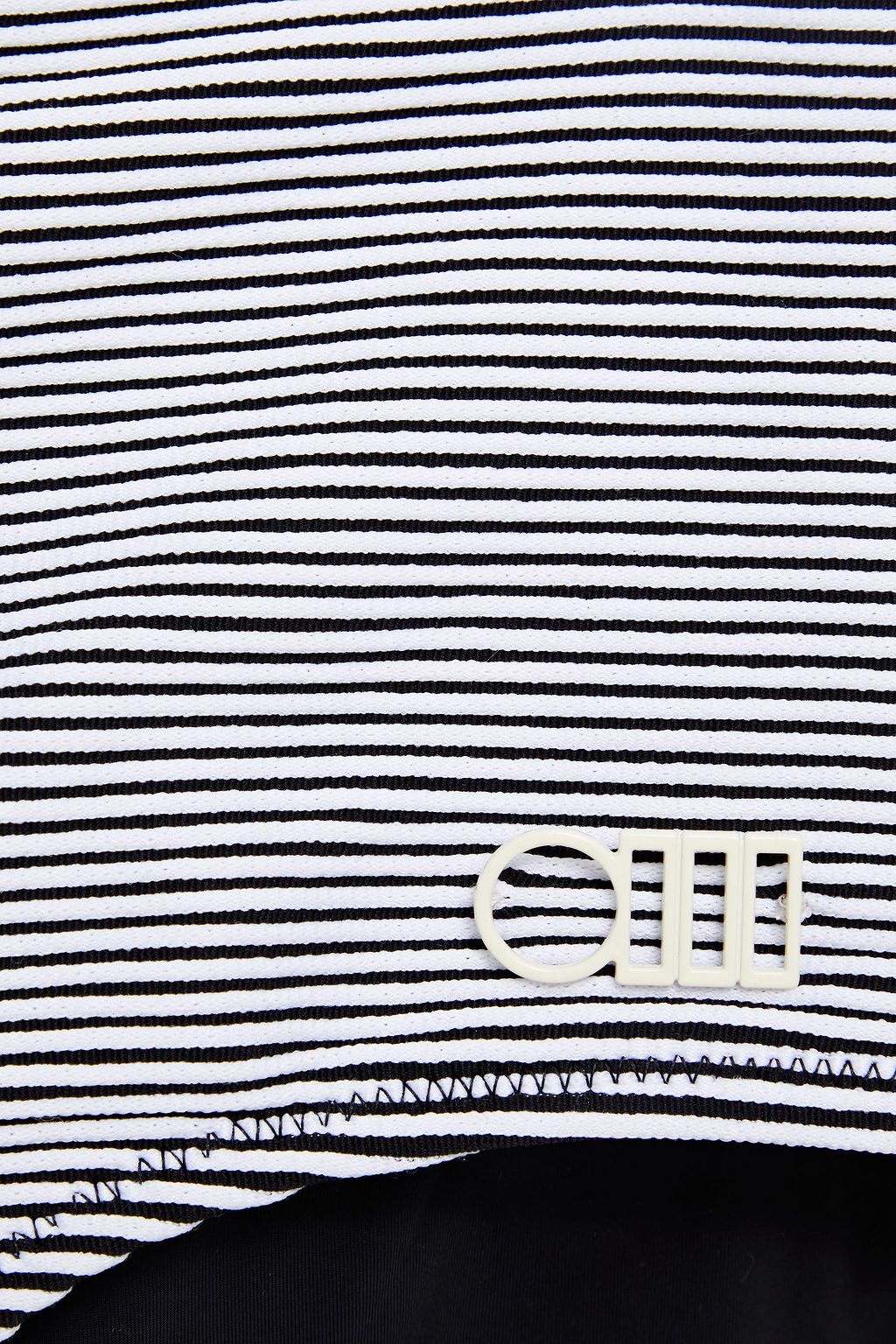 SOLID & STRIPED The Rooney striped ribbed high-rise bikini briefs