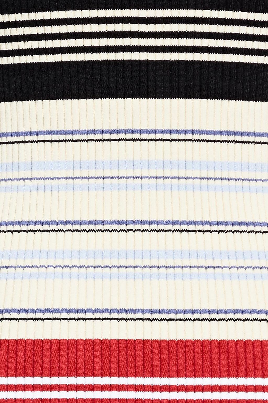 ALTUZARRA Striped ribbed-knit dress