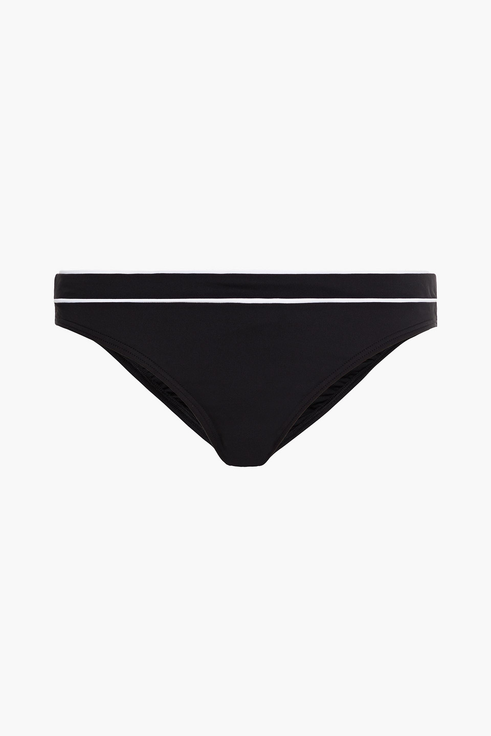 Jets Australia By Jessika Allen Woman Two-tone Low-rise Bikini Briefs Black Size 8