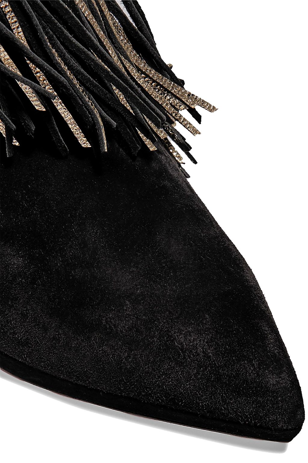 CHRISTIAN LOUBOUTIN Bolcheva 120 fringed suede over-the-knee boots