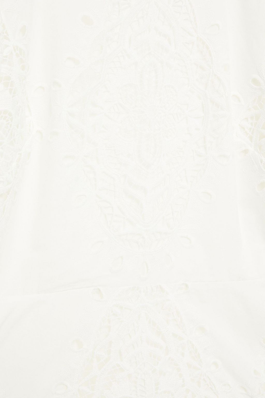BORGO DE NOR Tabitha cutout guipure lace mini dress