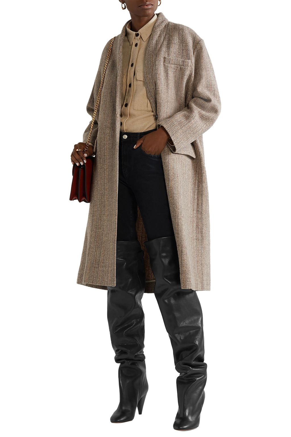 ISABEL MARANT Leather over-the-knee boots