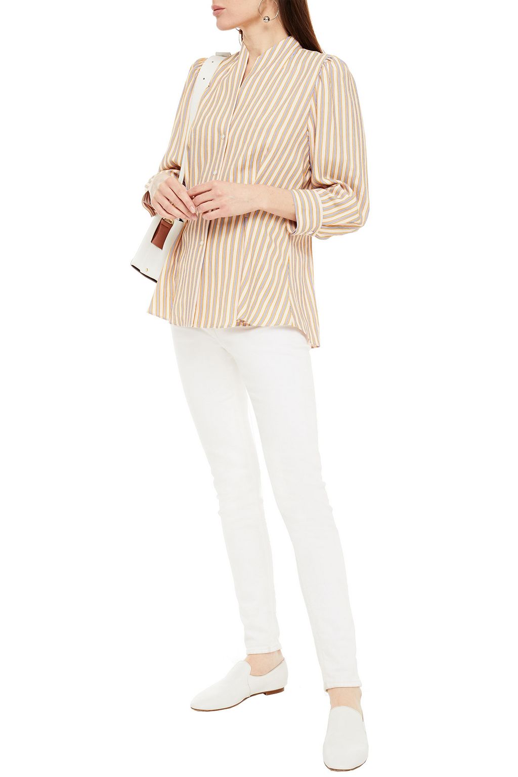 SANDRO Striped woven shirt