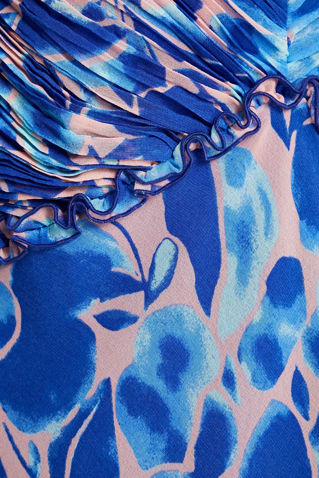 DIANE VON FURSTENBERG Chevelle ruched printed chiffon maxi dress