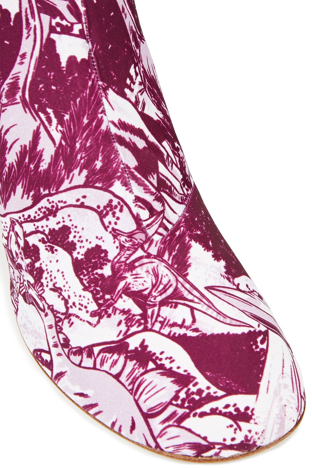 NEOUS Laelia leather-trimmed printed stretch-jersey sock boots
