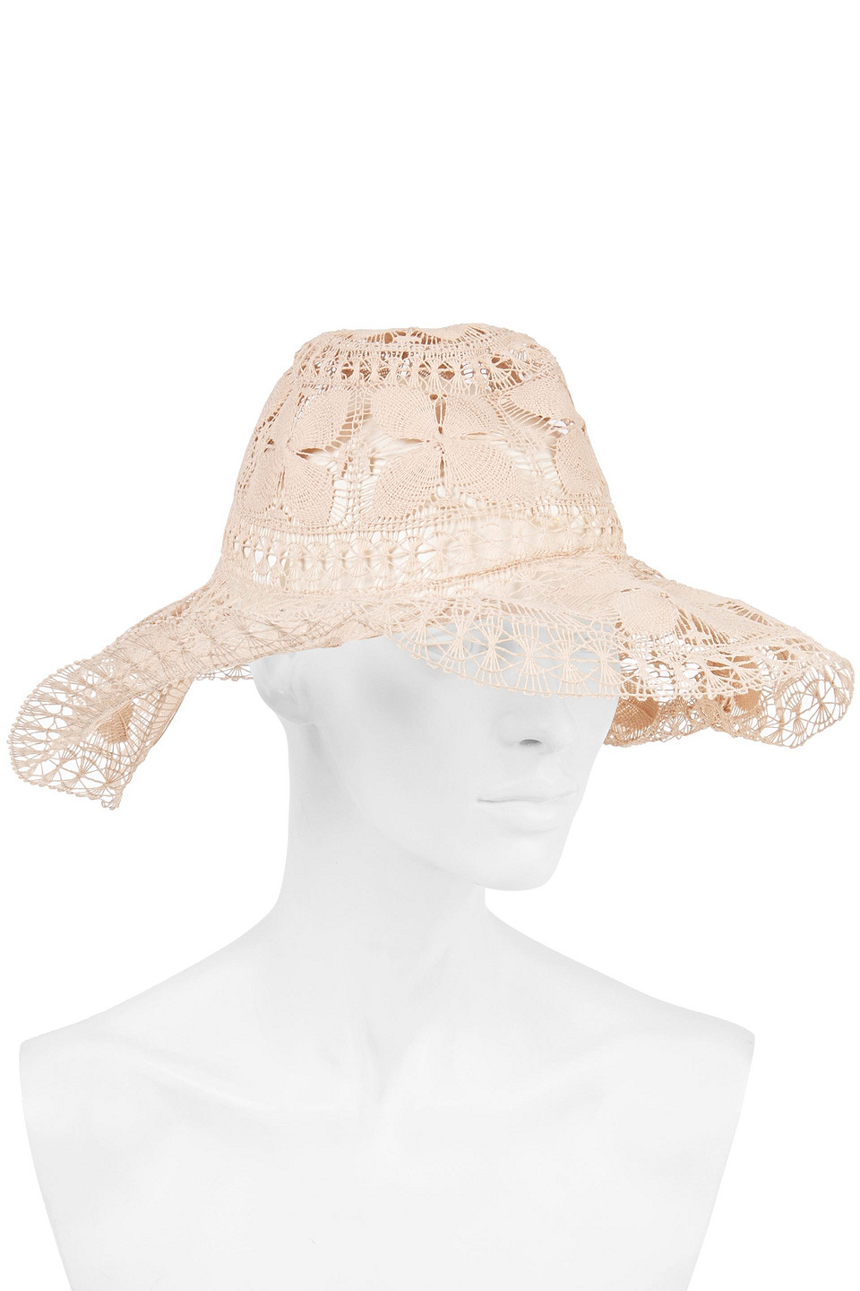 Zimmermann Crocheted Cotton Sunhat In Neutral