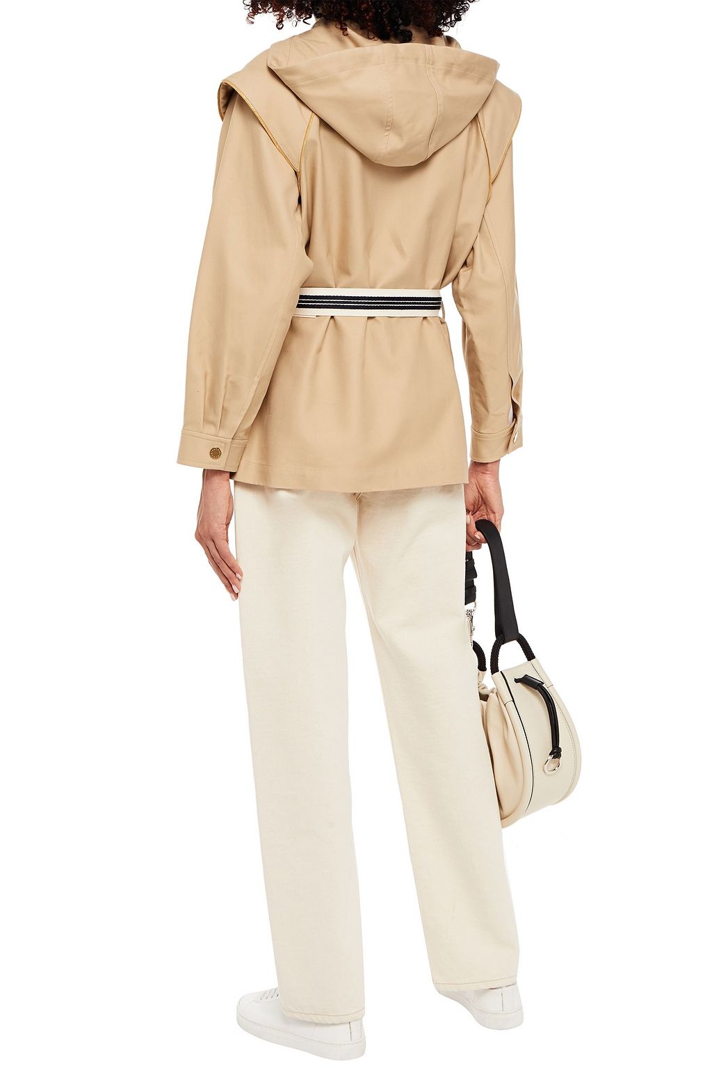SANDRO Jony cotton-twill hooded jacket