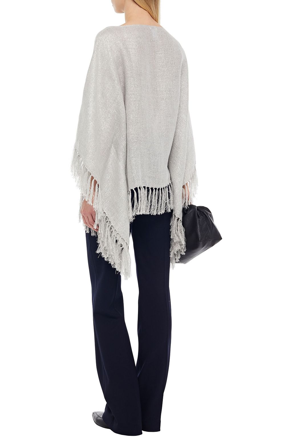 BRUNELLO CUCINELLI Fringed metallic gauze wrap