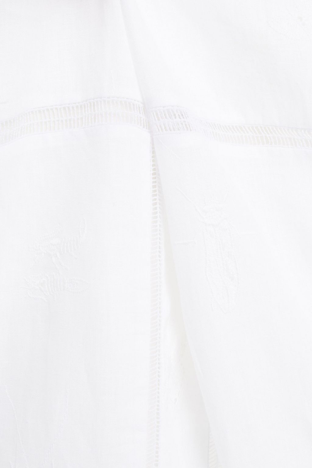 GABRIELA HEARST Daphne belted embroidered linen midi dress